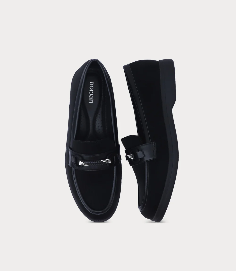 Women Moccasin-BLACK - Image 4