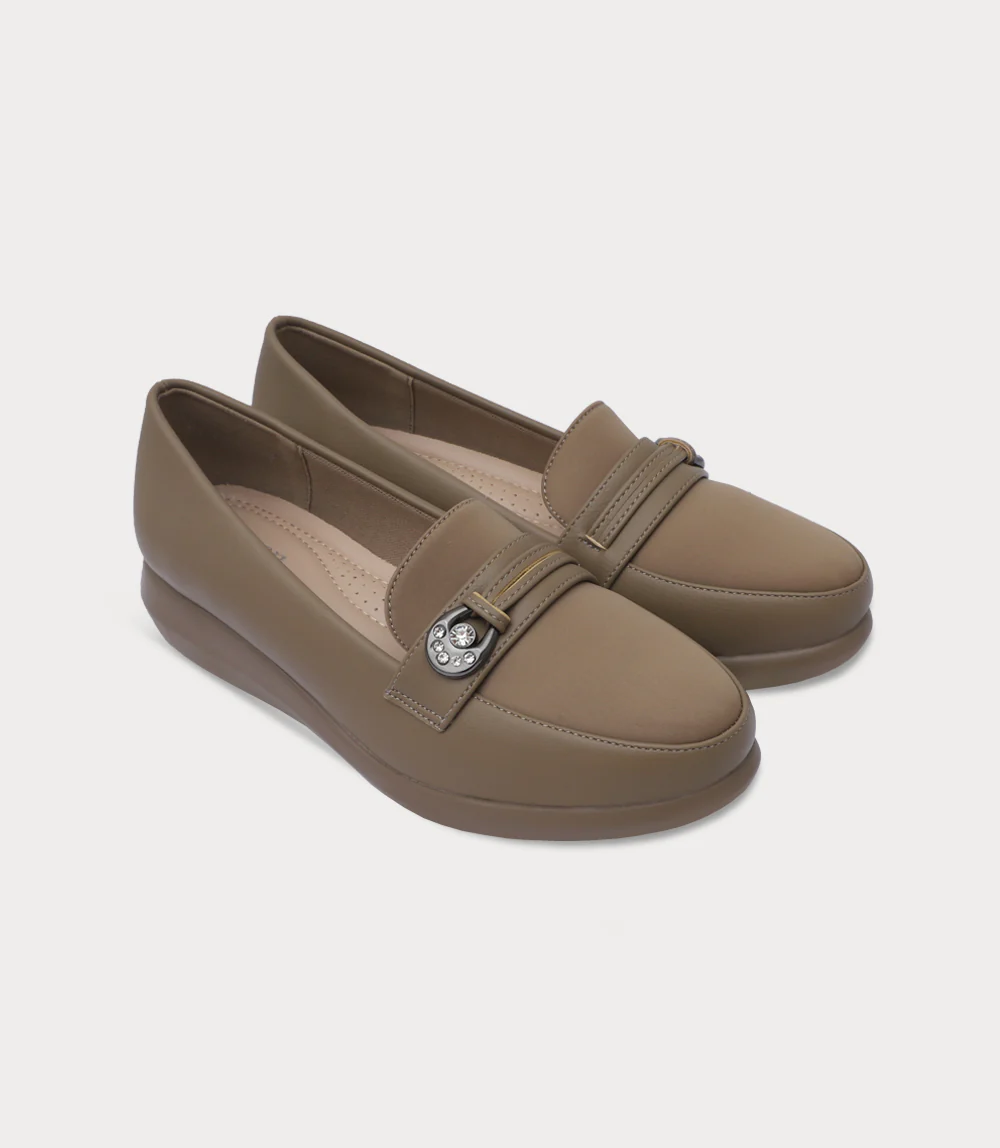 Women Moccasin-BEIGE - Image 2