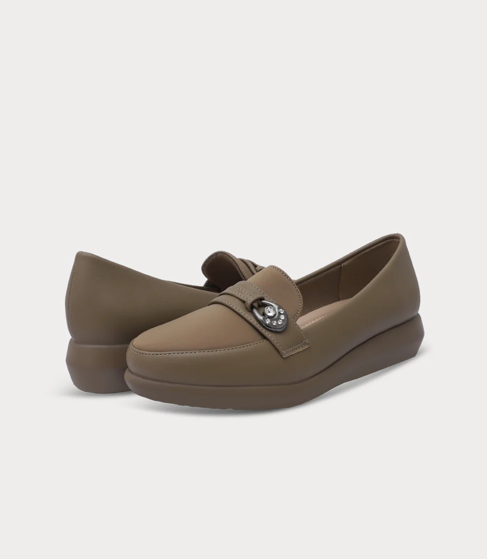 Women Moccasin-BEIGE - Image 3
