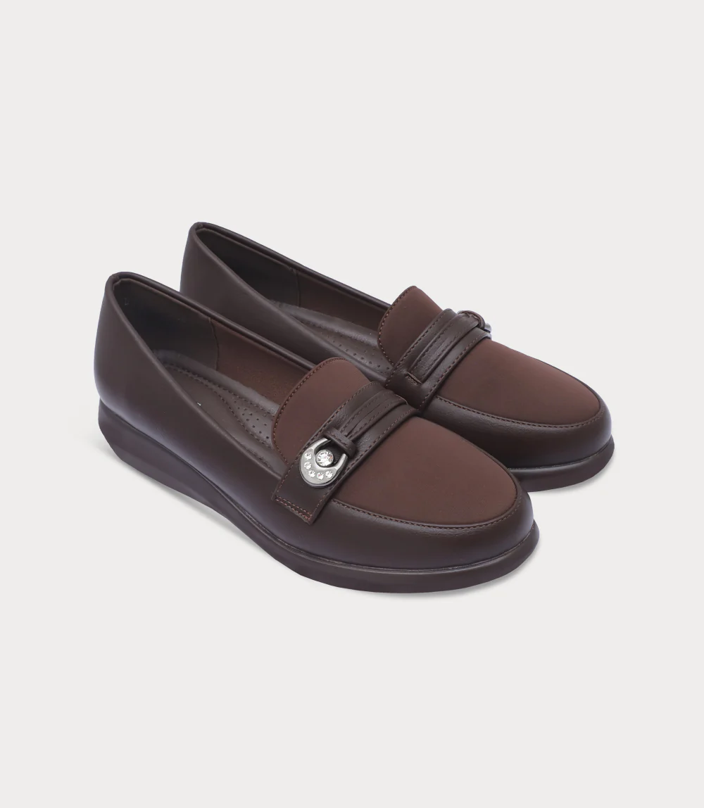 Women Moccasin-BROWN - Image 2
