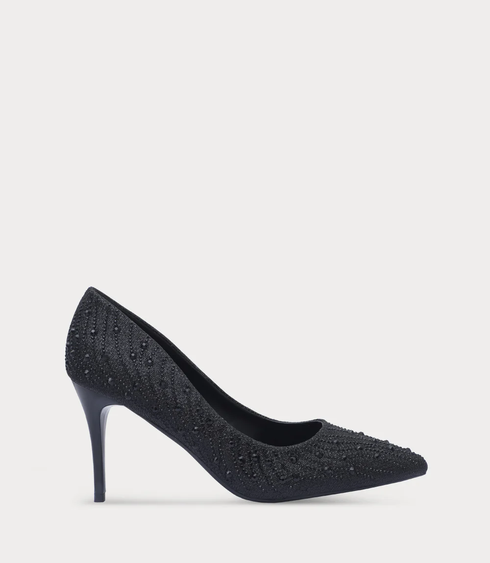 Women Court Shoes-BLACK