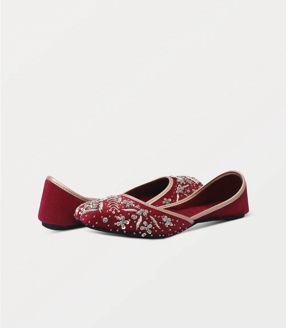 Women Khussa-MAROON - Image 3