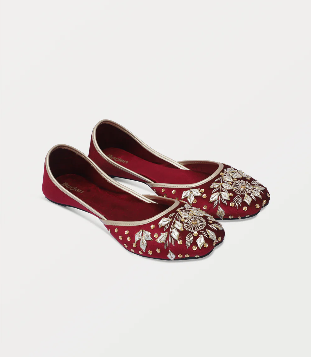 Women Khussa-MAROON - Image 2