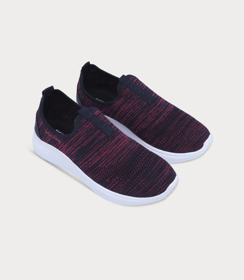 Women Sneakers-MAROON - Image 2
