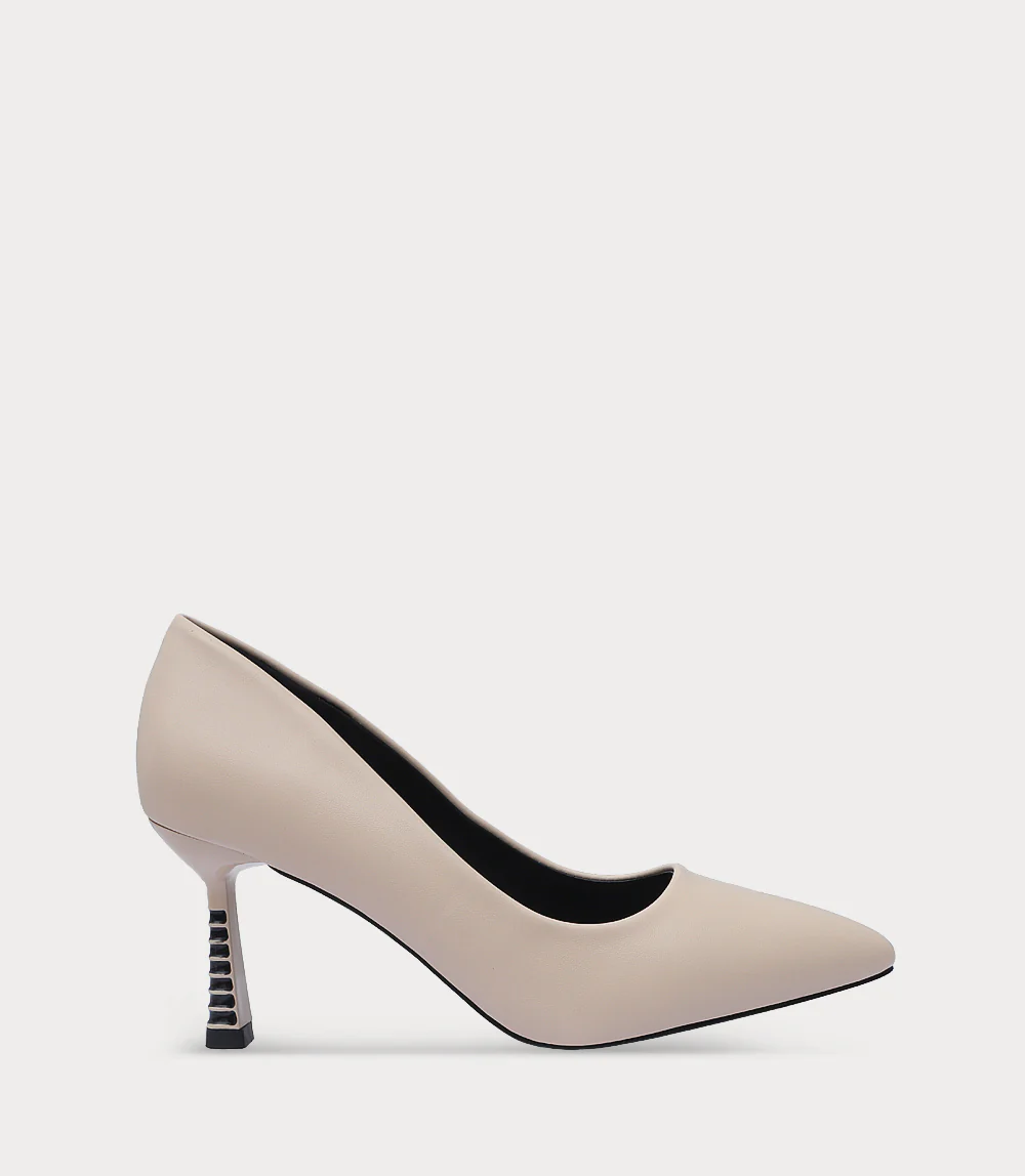 Women Court Shoes-BEIGE