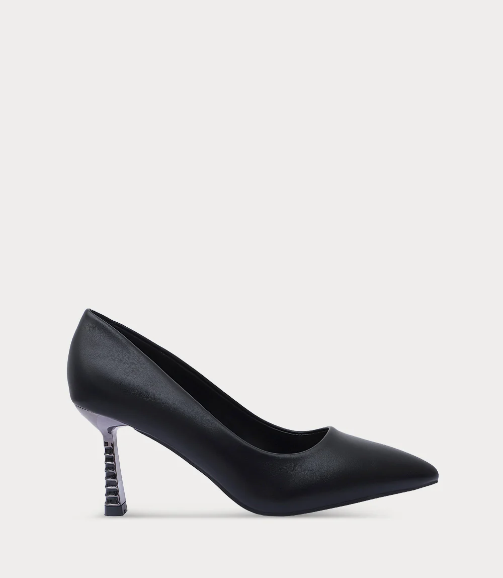 Women Court Shoes-BLACK