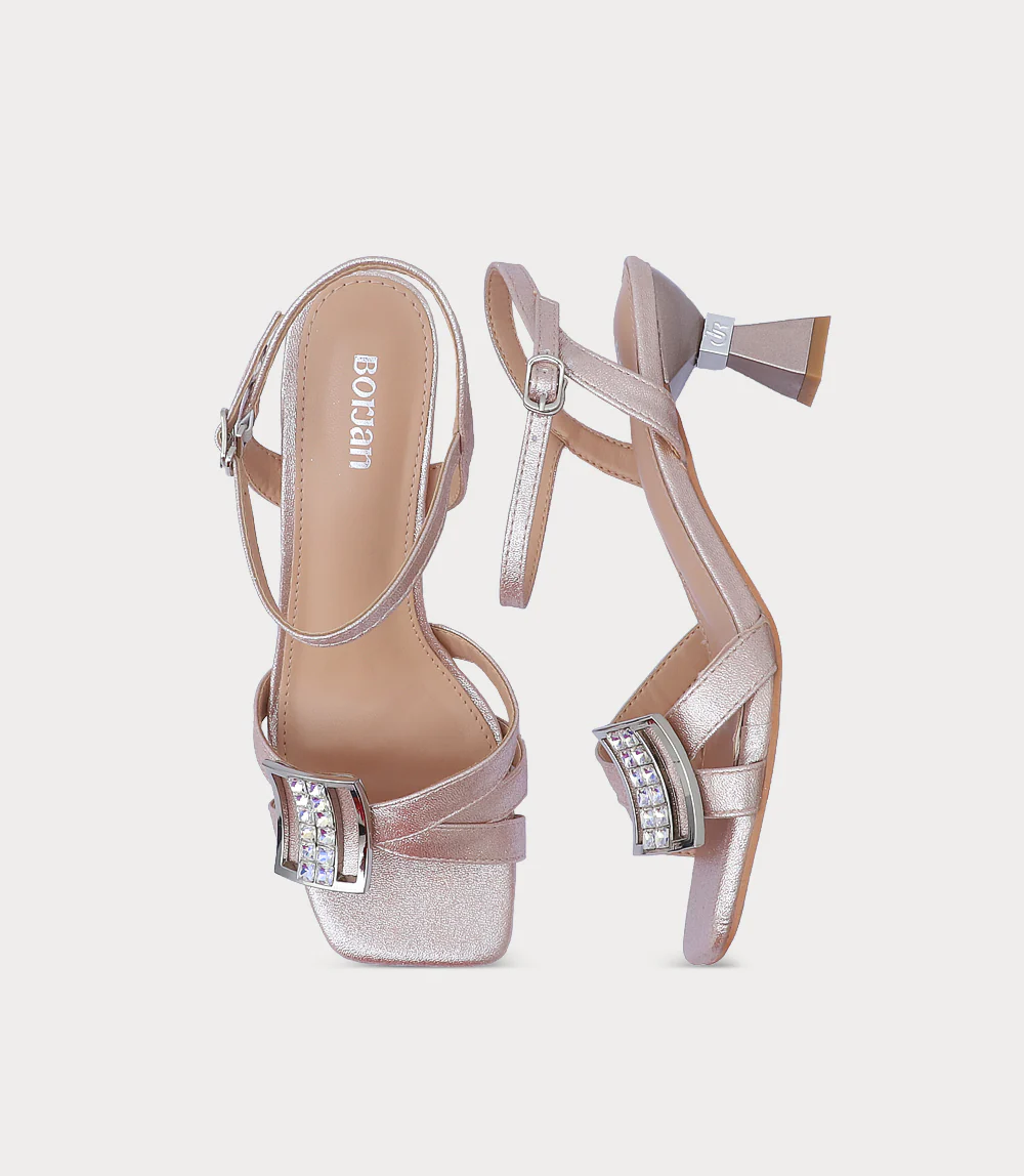 Women Sandal Heels-PINK - Image 4