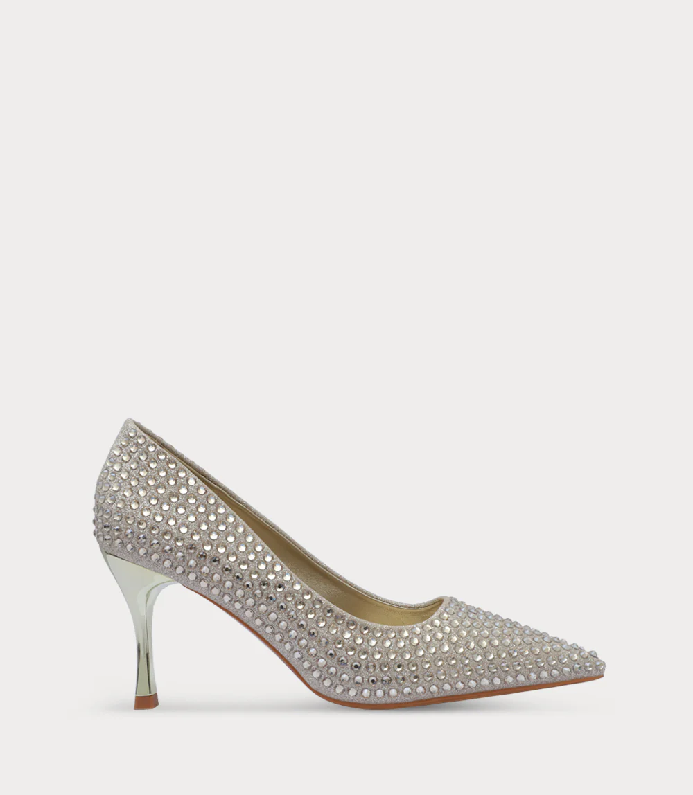 Women Court Shoes-GOLD