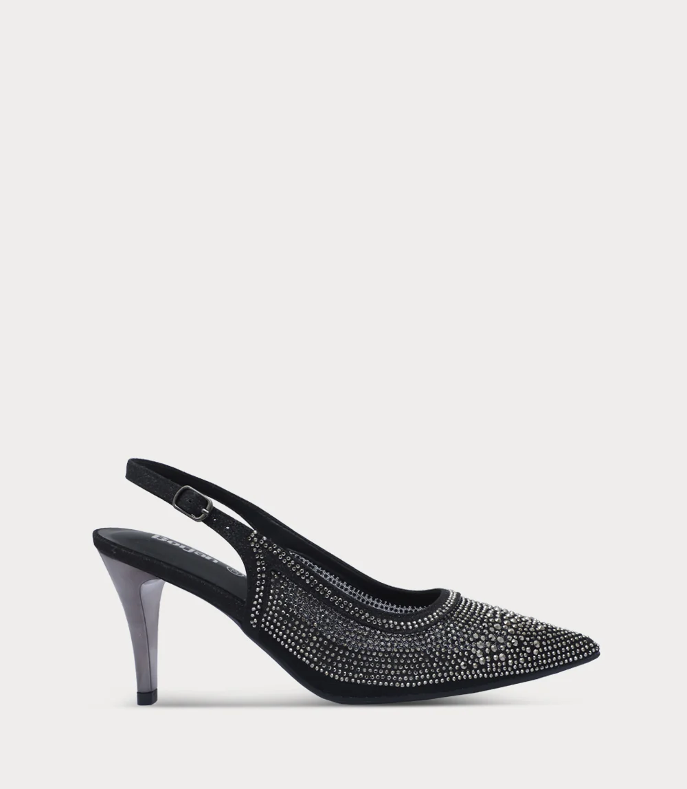Women Sling Back-BLACK
