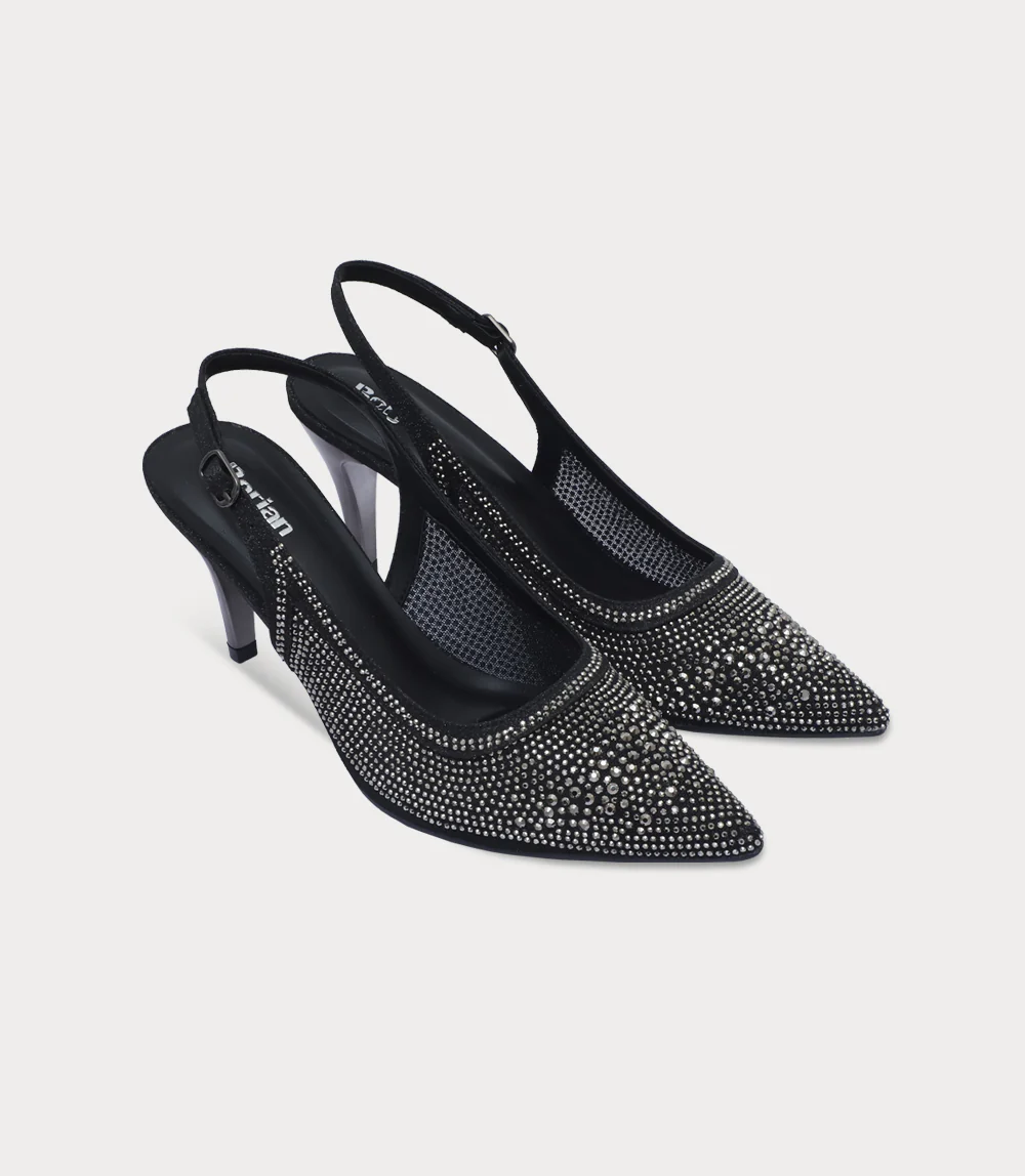 Women Sling Back-BLACK - Image 2