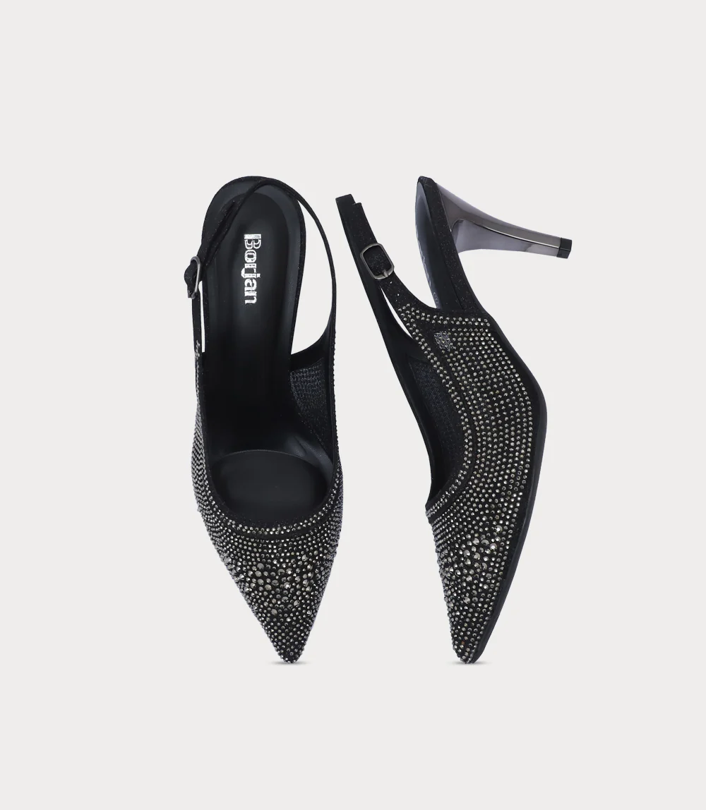 Women Sling Back-BLACK - Image 4