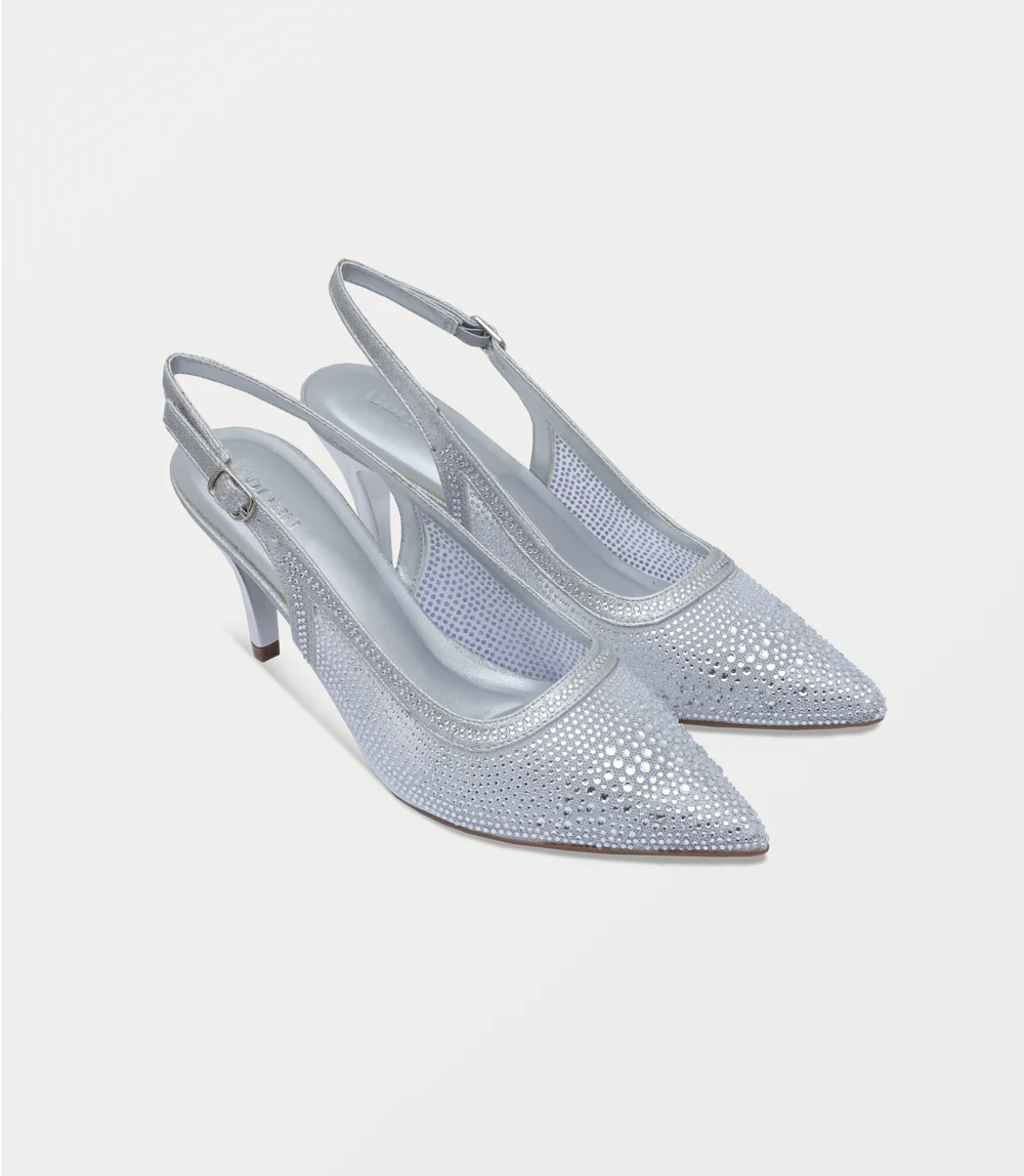 Women Sling Back-SILVER - Image 2