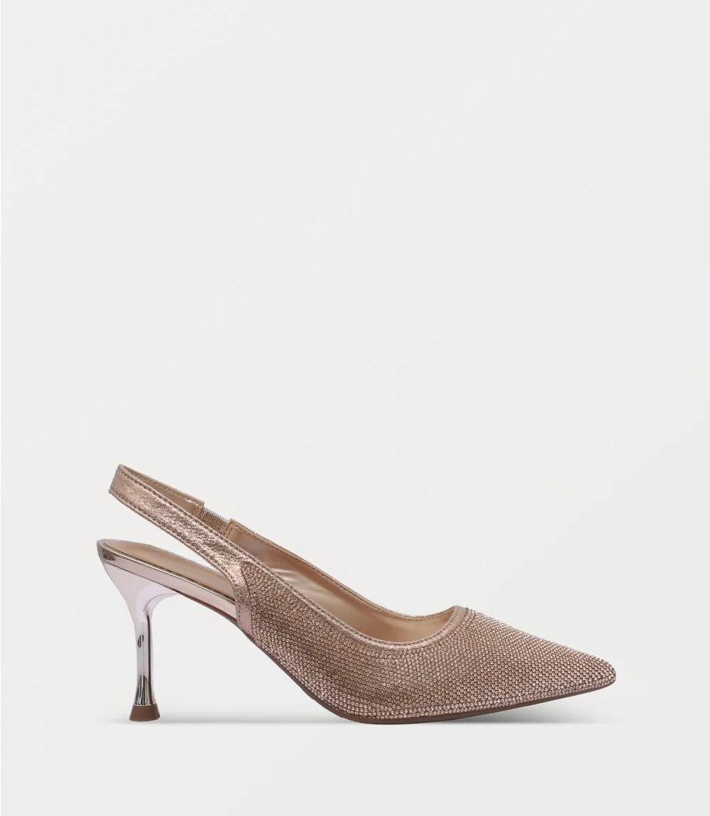 Women Sling Back-CHAMPAGNE