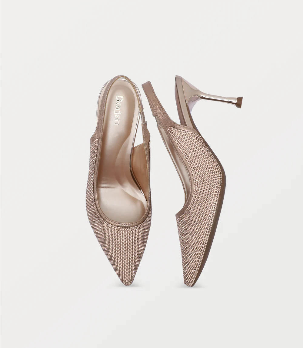 Women Sling Back-CHAMPAGNE - Image 4