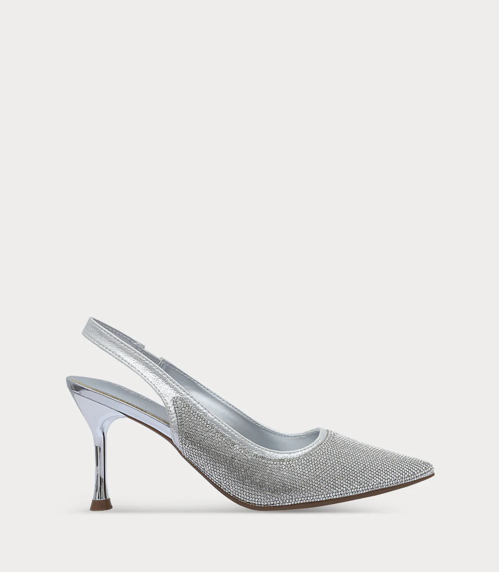 Women Sling Back-SILVER