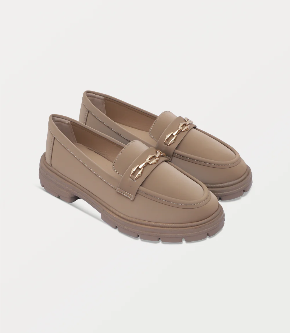 Women Shoes-DARK BEIGE - Image 2
