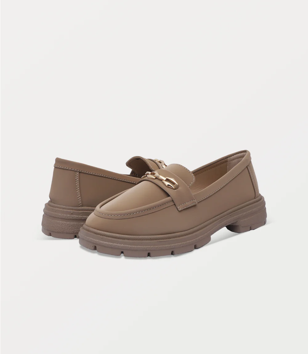 Women Shoes-DARK BEIGE - Image 3