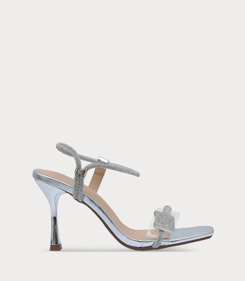 Women Sandal Heels-SILVER