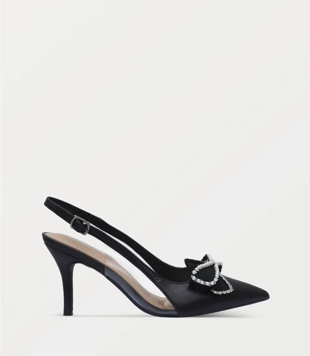 Women Sling Back-BLACK