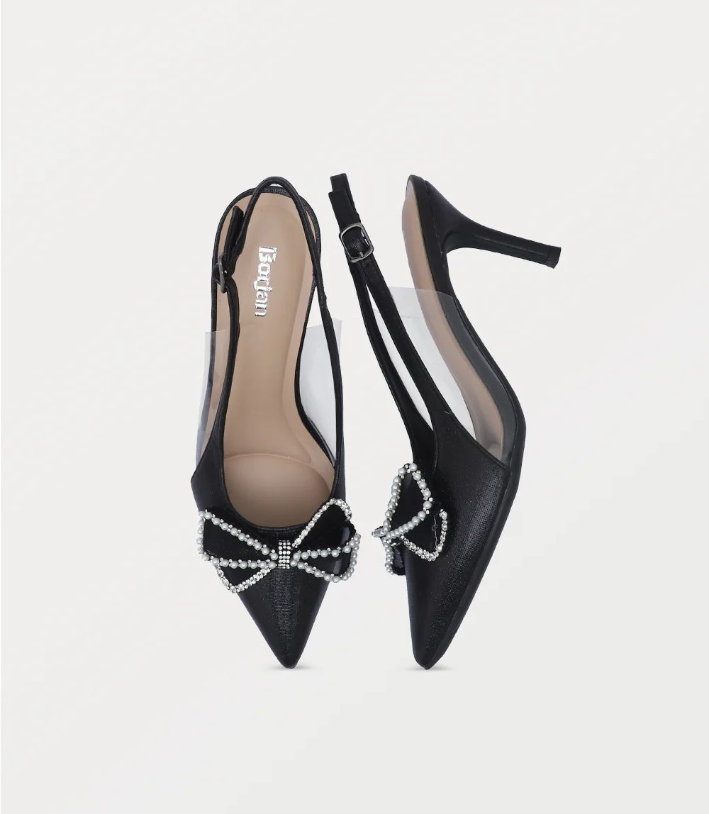 Women Sling Back-BLACK - Image 4