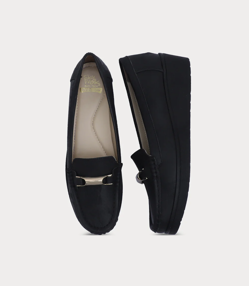 Women Moccasin-BLACK - Image 3