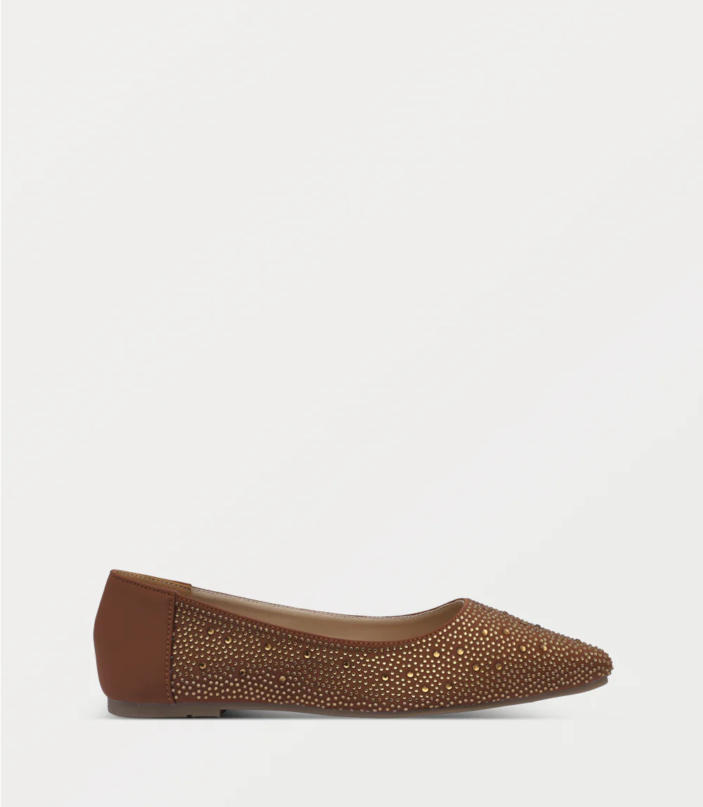 Women Ballerina-TAN