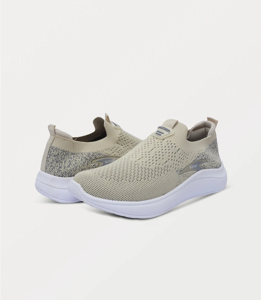 Women Sneakers-BEIGE - Image 3