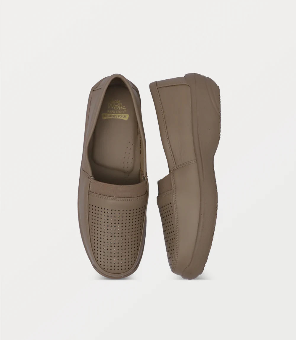 Women Moccasin-BEIGE - Image 4