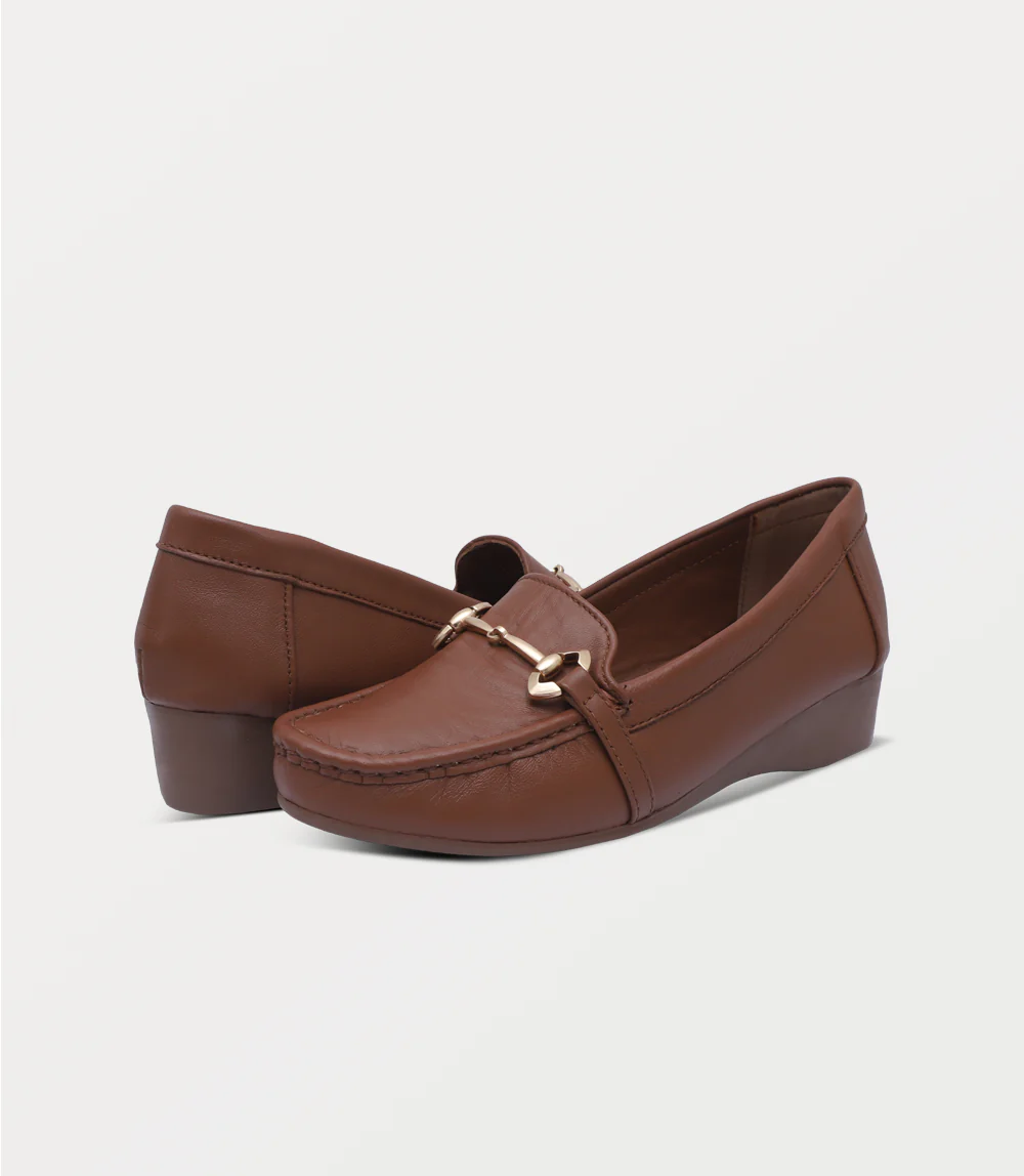 Women Moccasin-TAN - Image 3
