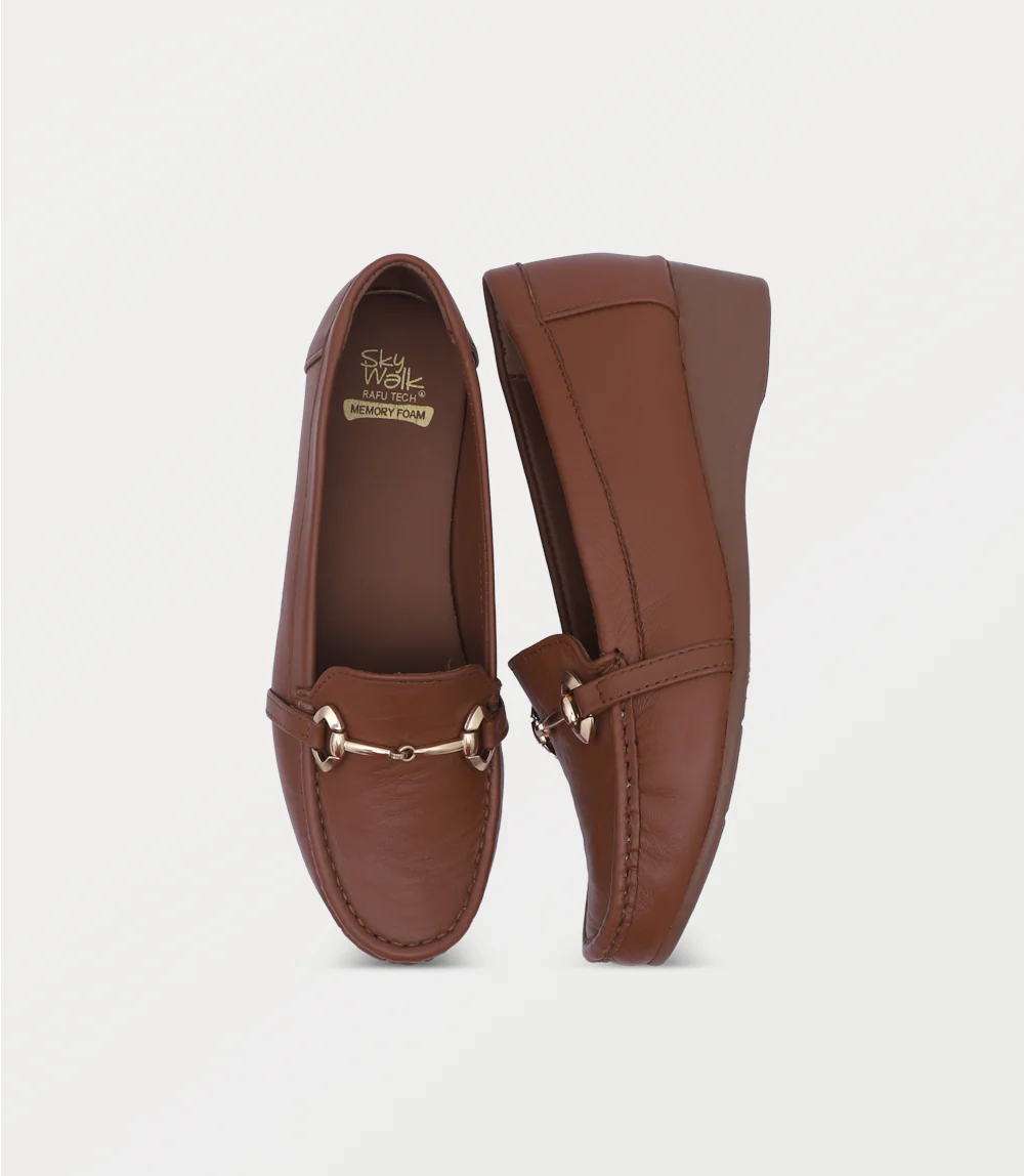 Women Moccasin-TAN - Image 4