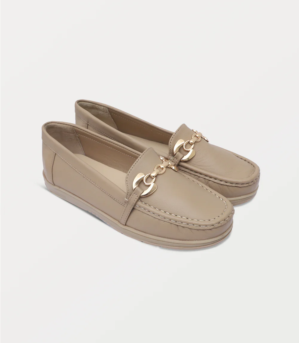 Women Moccasin-BEIGE - Image 2