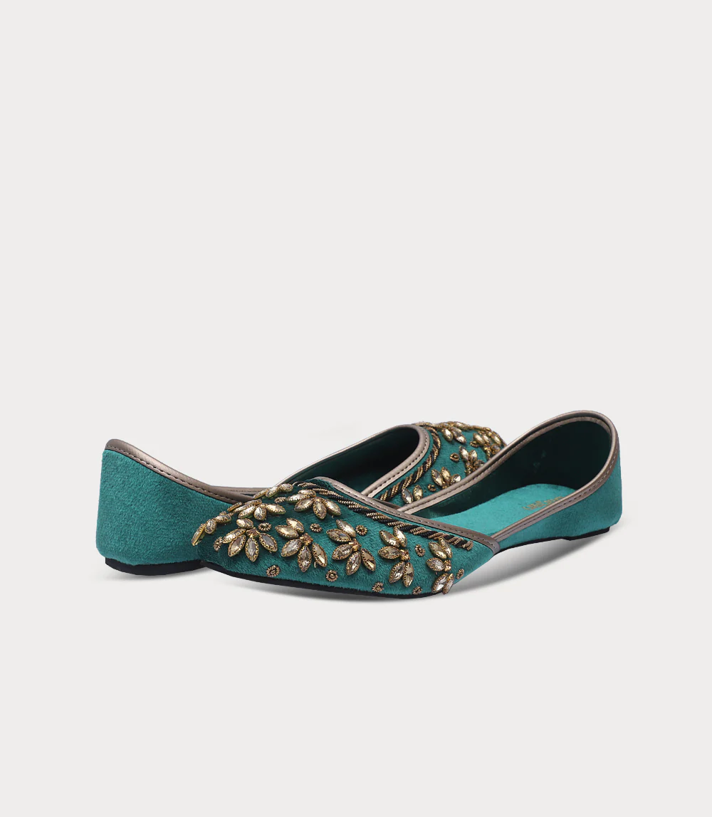 Women Khussa-EMERALD - Image 3