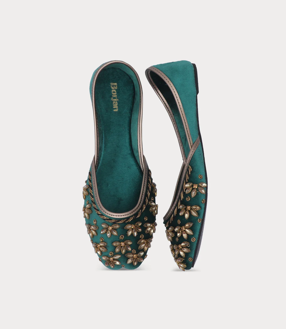 Women Khussa-EMERALD - Image 4