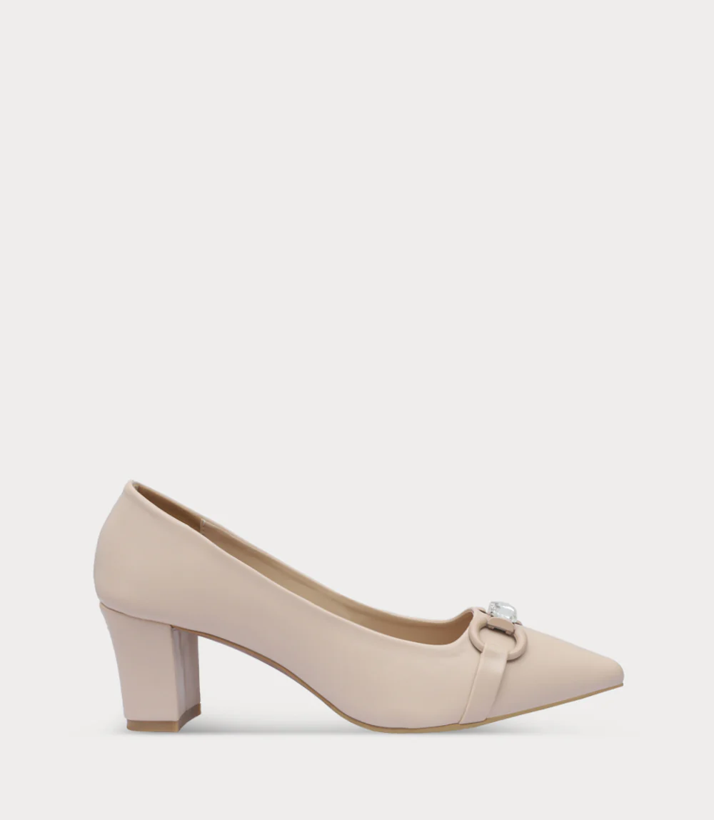 Women Court Shoes-BEIGE