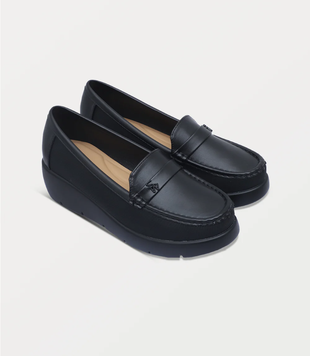 Women Moccasin-BLACK - Image 2