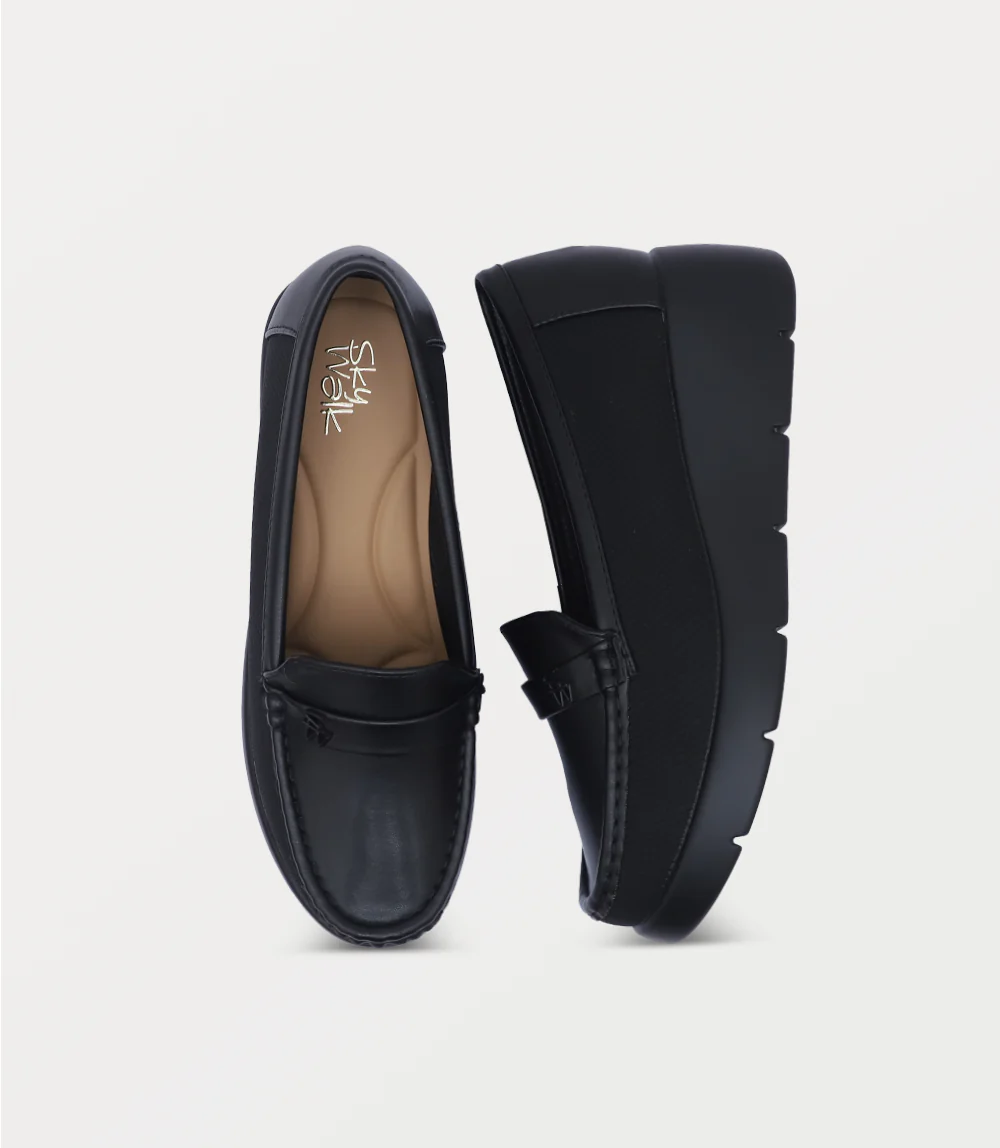 Women Moccasin-BLACK - Image 4
