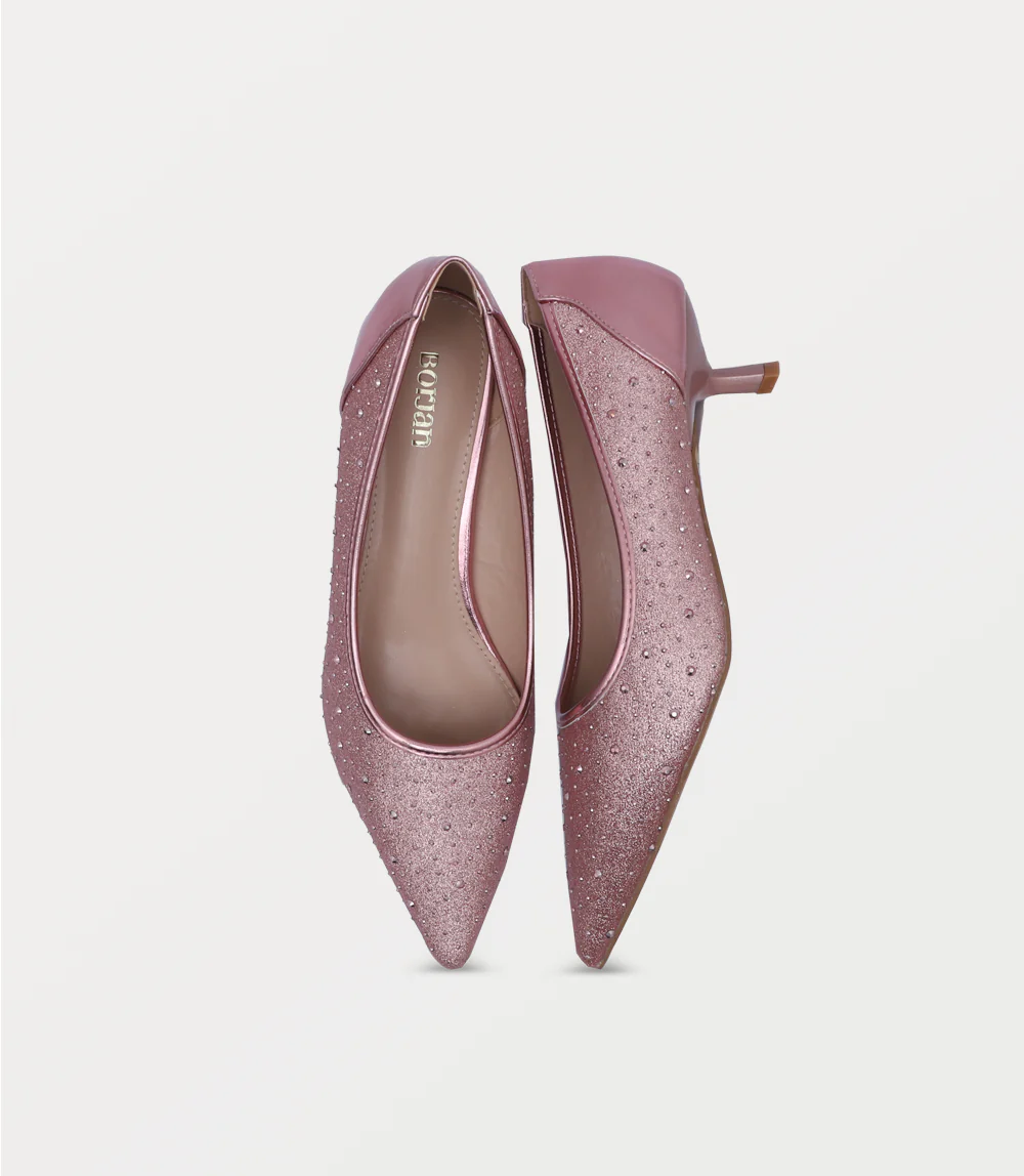 Women Court Shoes-PINK - Image 4