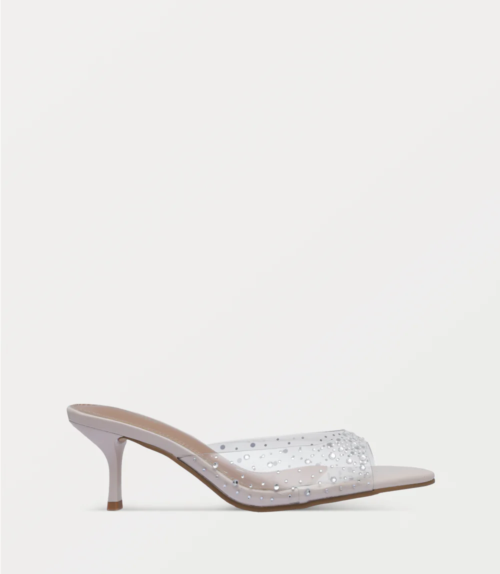 Women Slipper Heels-BEIGE
