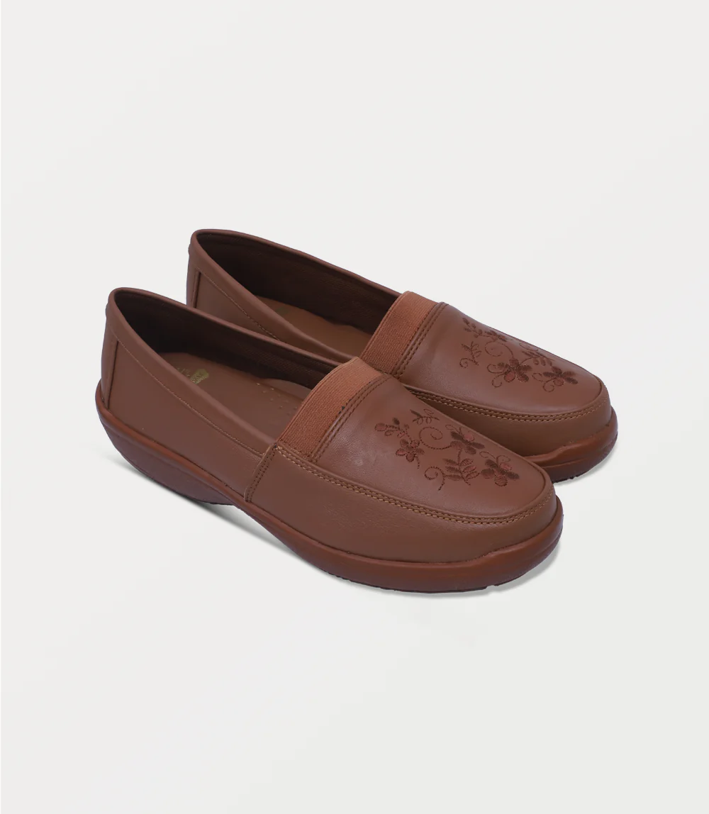 Women Moccasin-TAN - Image 2