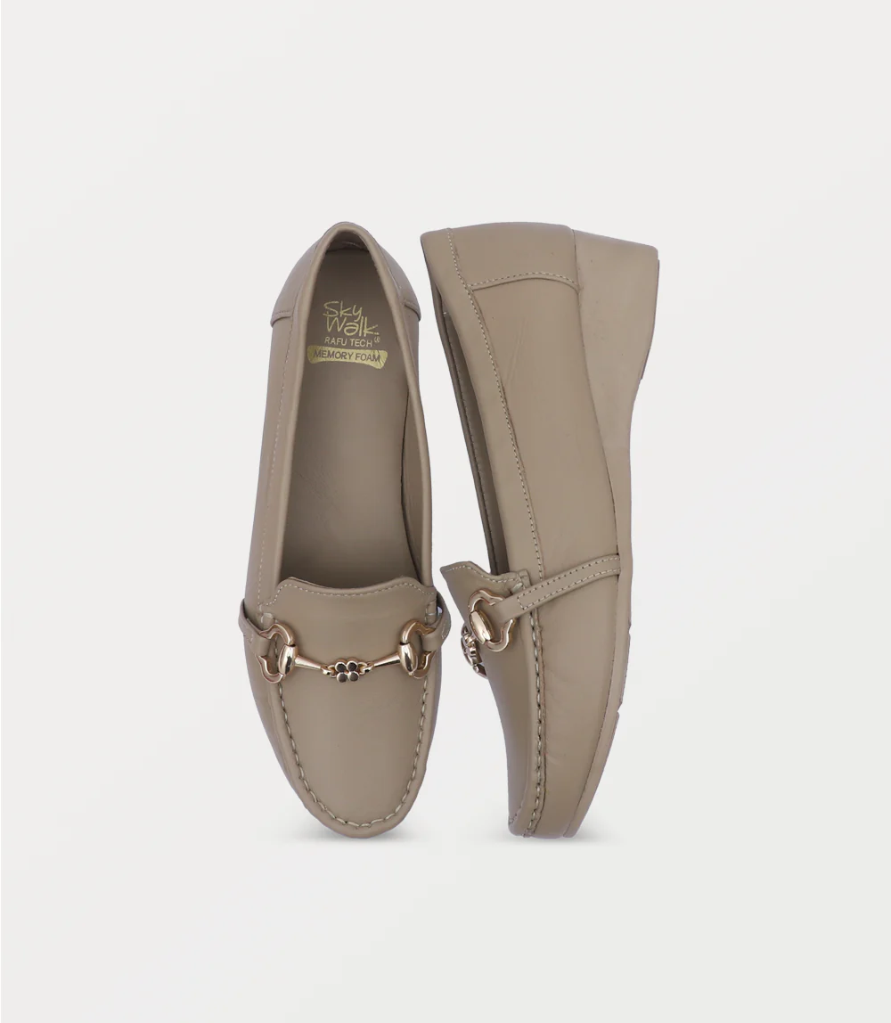 Women Moccasin-BEIGE - Image 4