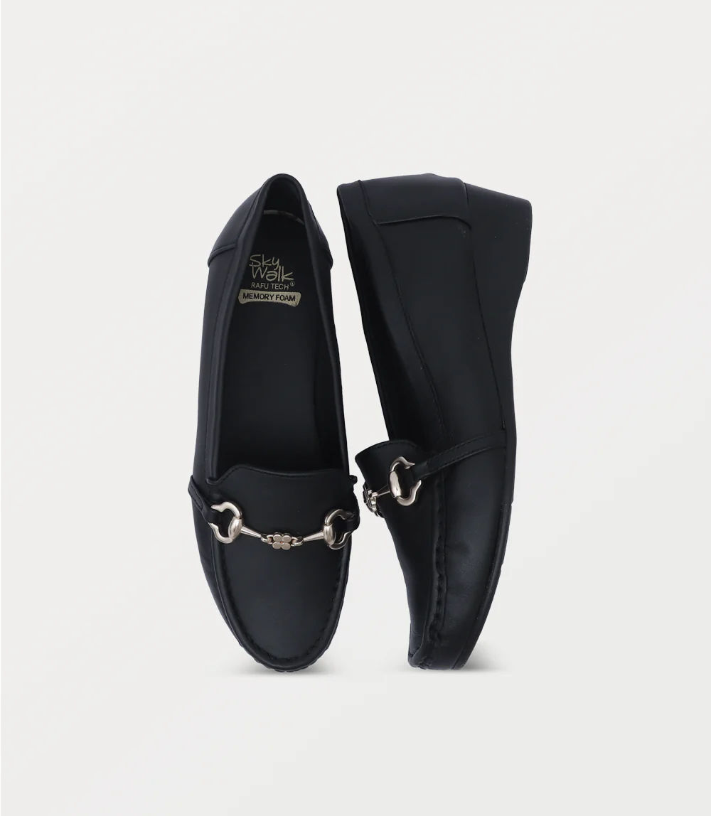 Women Moccasin-BLACK - Image 4