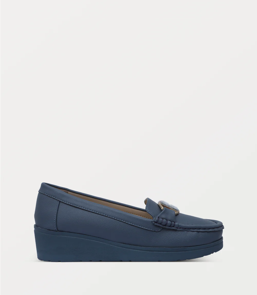 Women Moccasin-BLUE