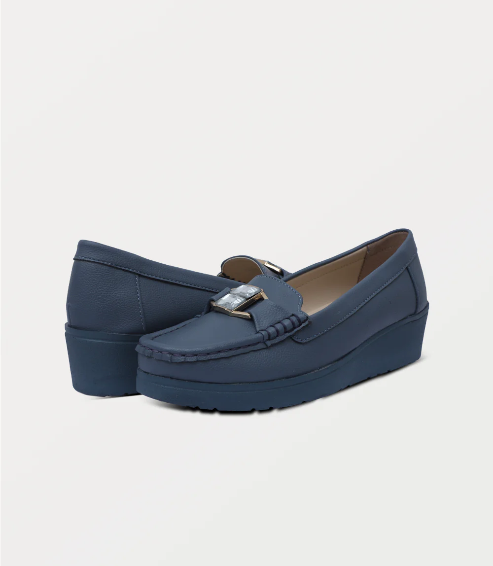 Women Moccasin-BLUE - Image 3