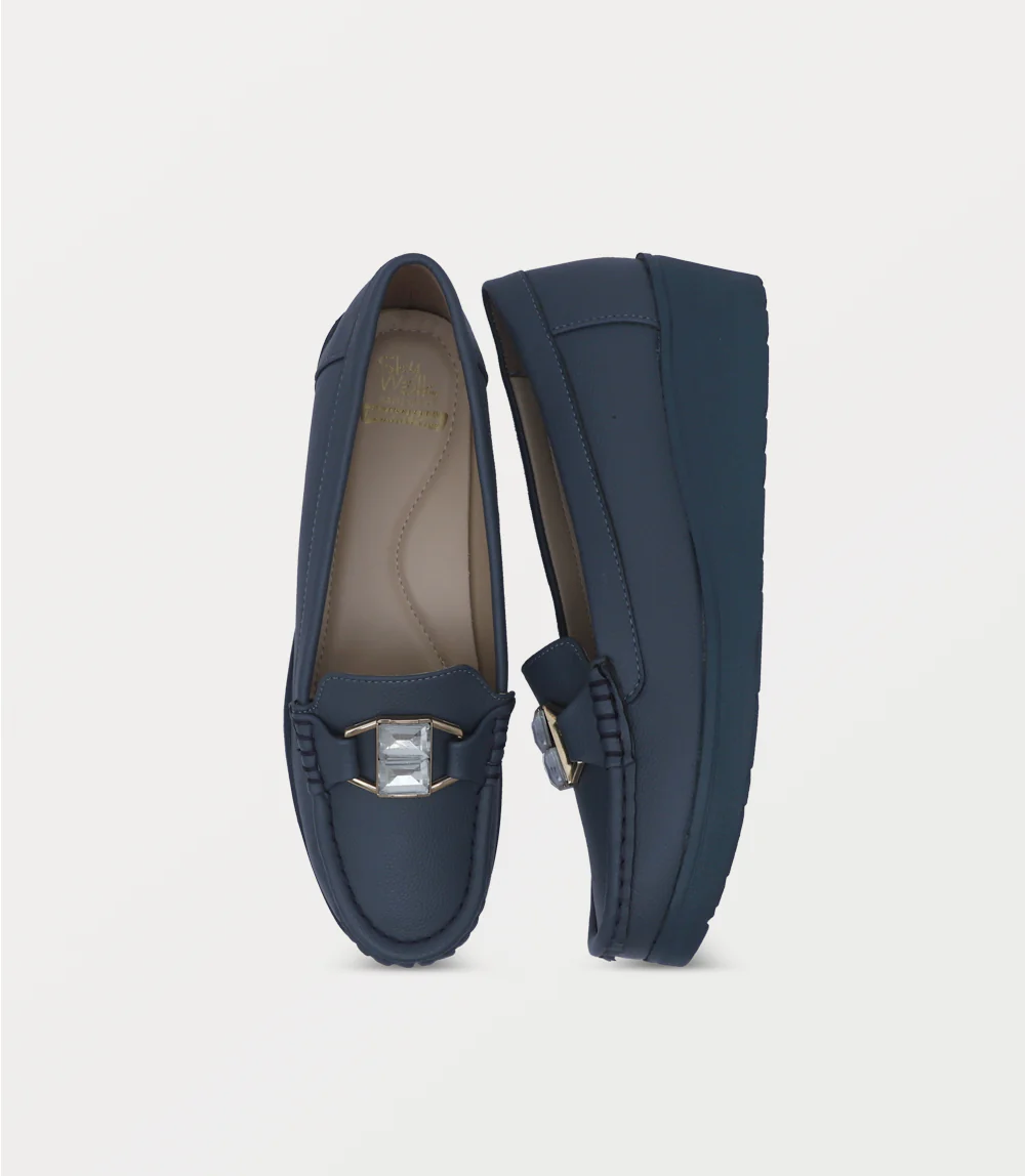 Women Moccasin-BLUE - Image 4