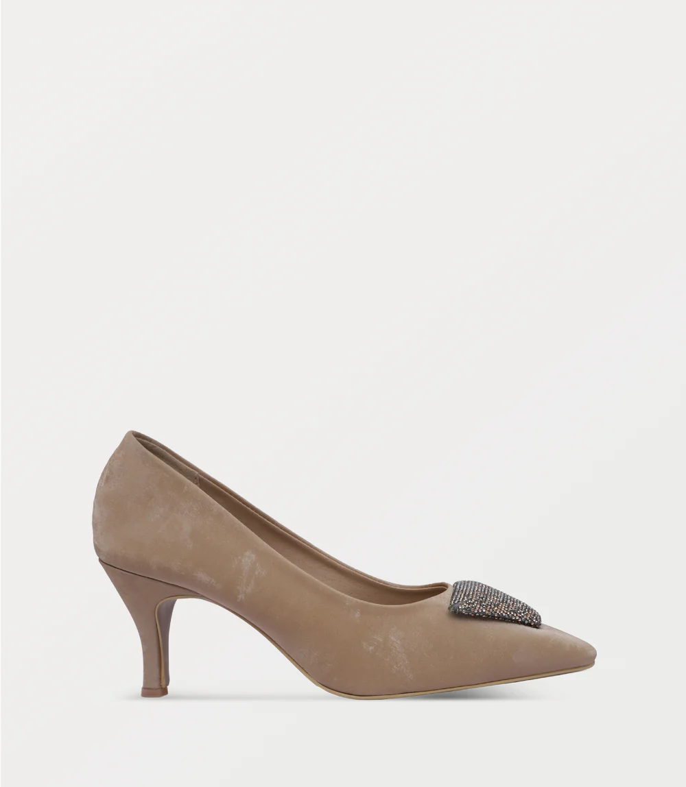 Women Court Shoes-BEIGE