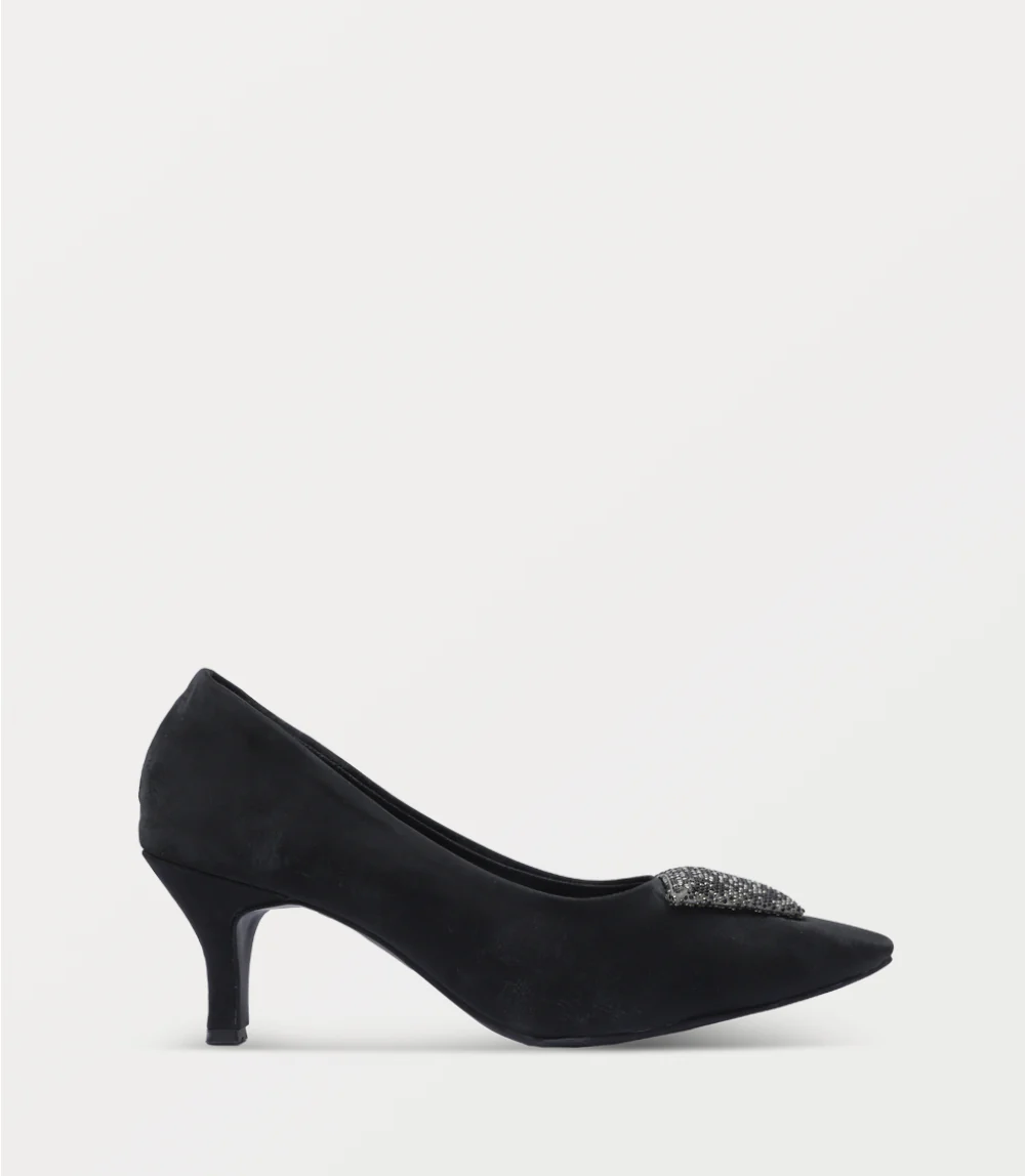 Women Court Shoes-BLACK