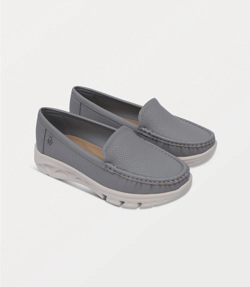 Women Comfort Moccasin-GREY - Image 2