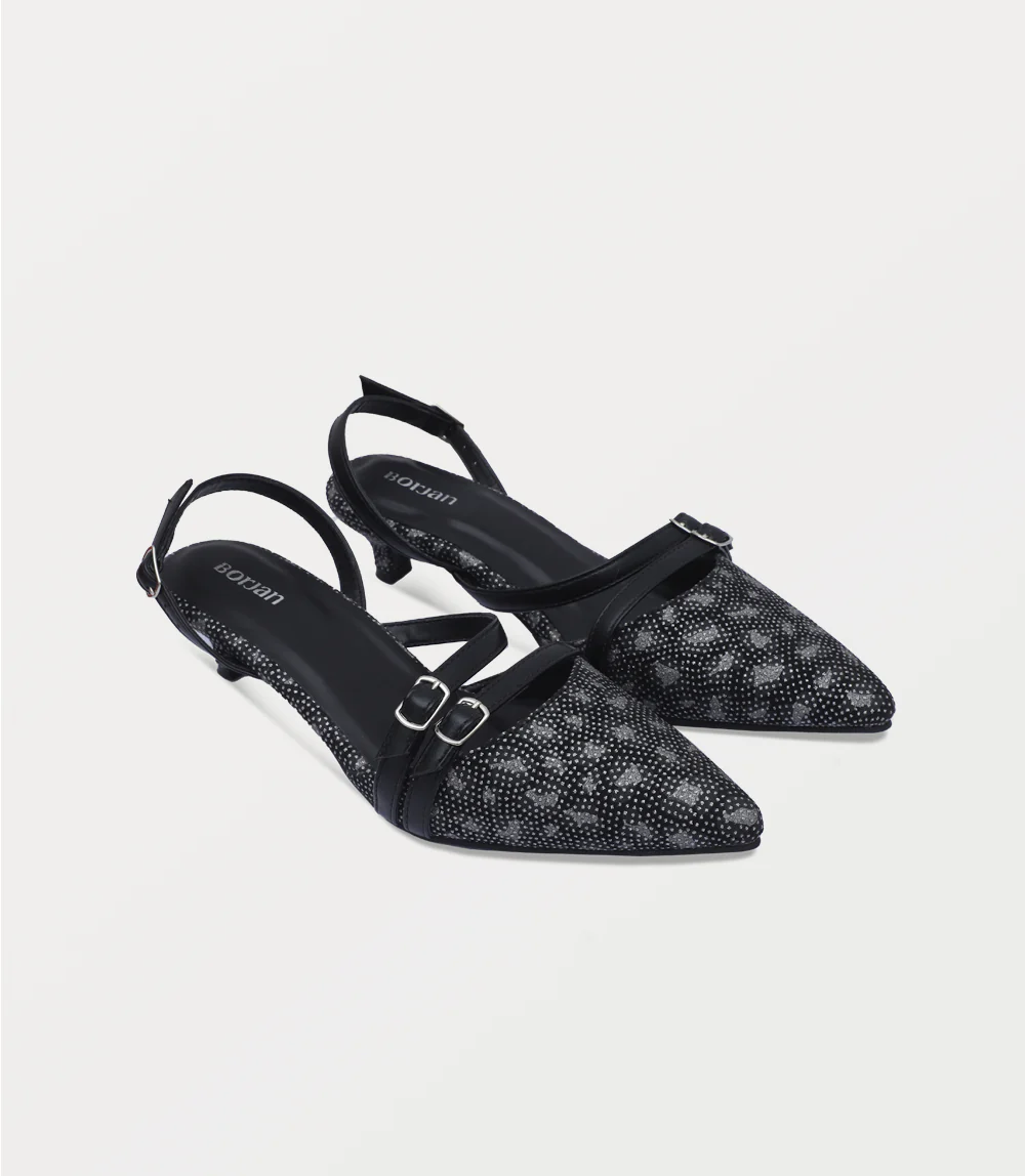 Women Sling Back-BLACK - Image 2