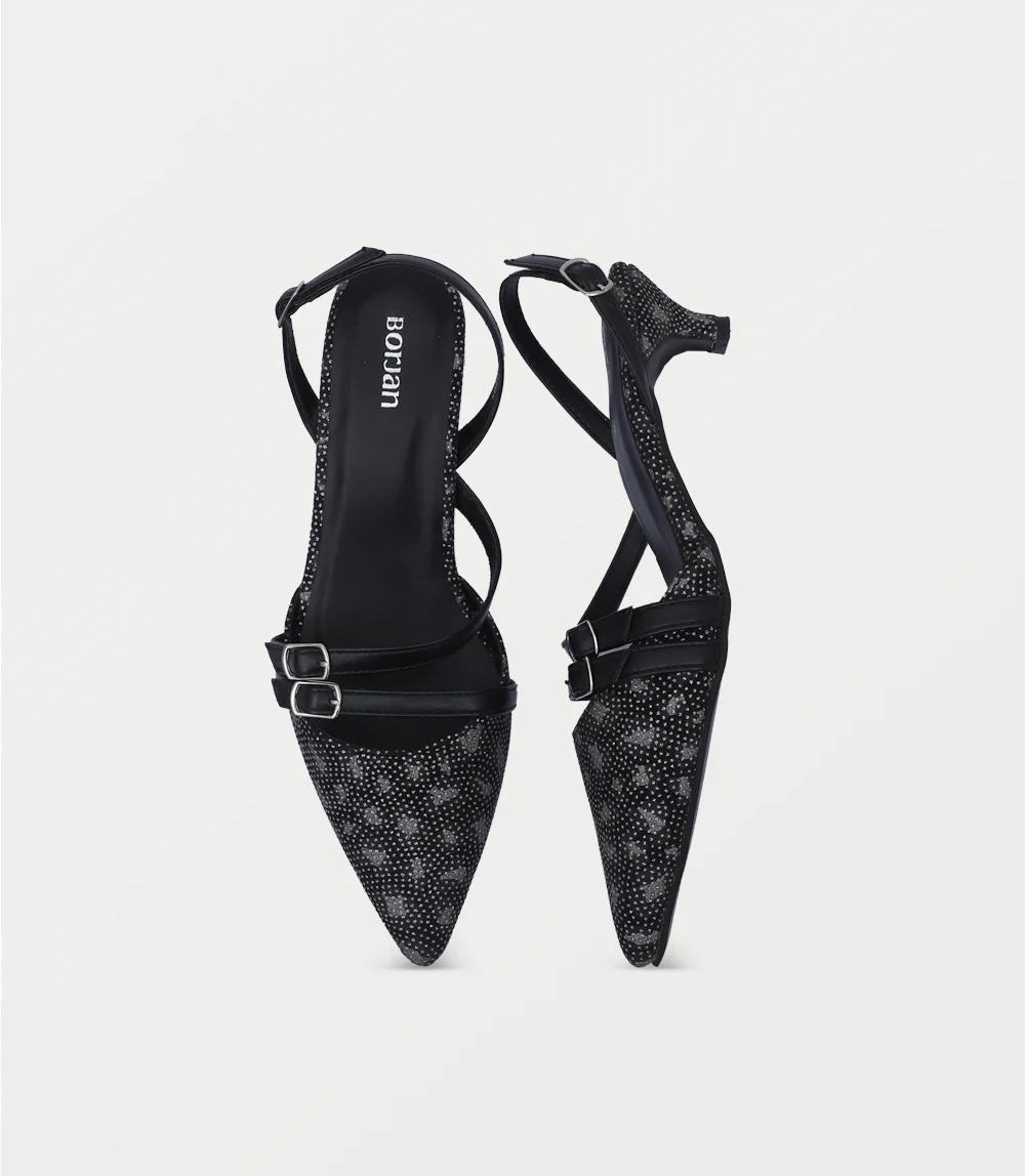 Women Sling Back-BLACK - Image 4