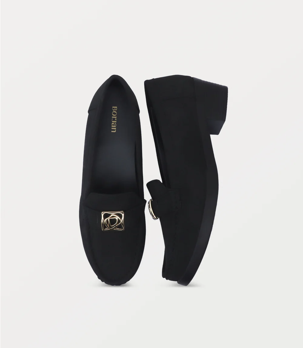 Women Court Shoes-BLACK - Image 4